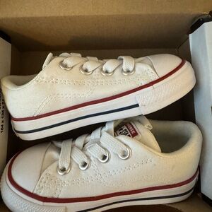 White Slip on converse